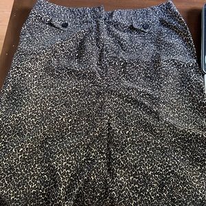 Leopard Print Skirt- Size 16